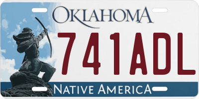 OK license plate 741ADL