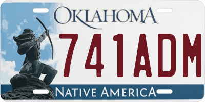 OK license plate 741ADM