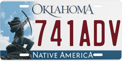 OK license plate 741ADV