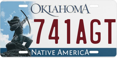 OK license plate 741AGT