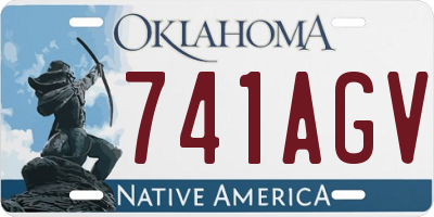 OK license plate 741AGV
