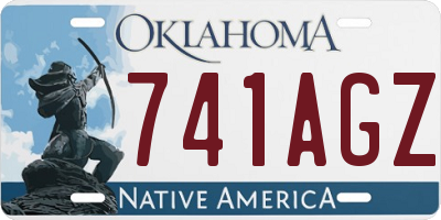 OK license plate 741AGZ