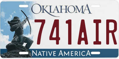 OK license plate 741AIR