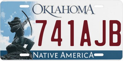 OK license plate 741AJB