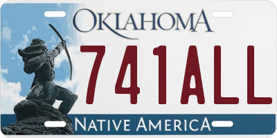 OK license plate 741ALL