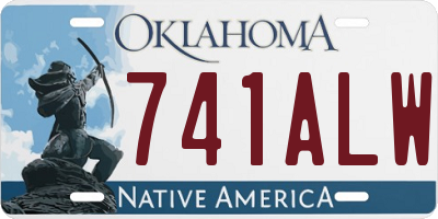 OK license plate 741ALW