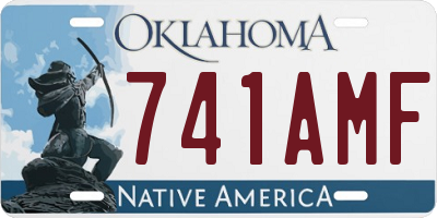 OK license plate 741AMF