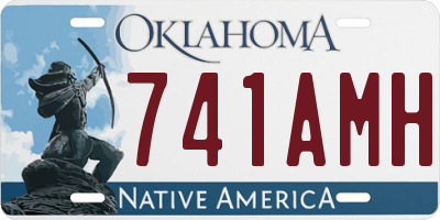 OK license plate 741AMH