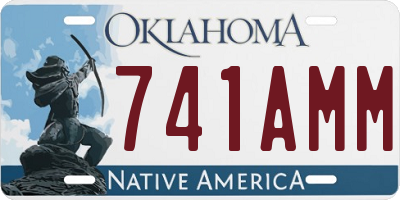 OK license plate 741AMM