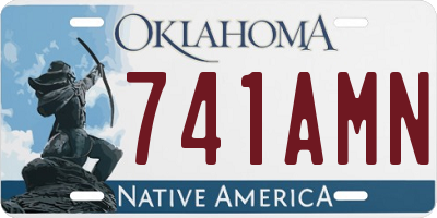 OK license plate 741AMN
