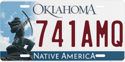OK license plate 741AMQ