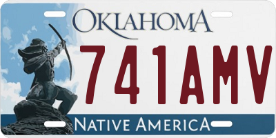 OK license plate 741AMV
