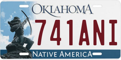 OK license plate 741ANI