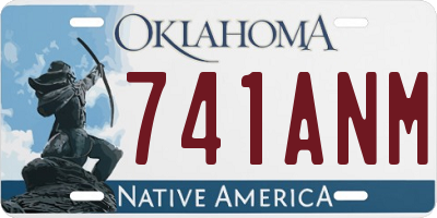 OK license plate 741ANM