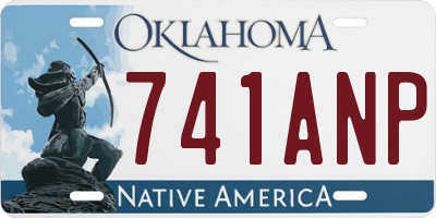 OK license plate 741ANP