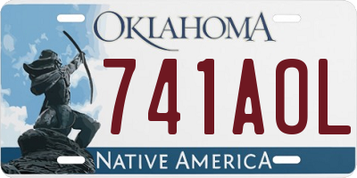 OK license plate 741AOL