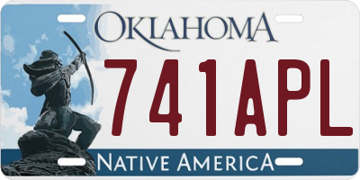 OK license plate 741APL