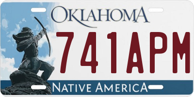 OK license plate 741APM