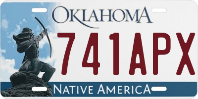 OK license plate 741APX