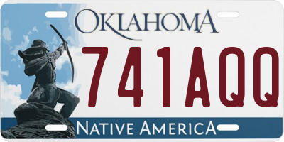 OK license plate 741AQQ