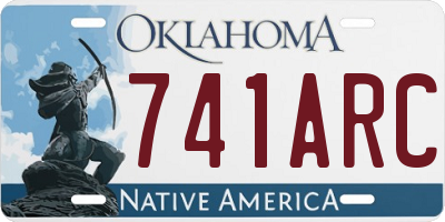 OK license plate 741ARC