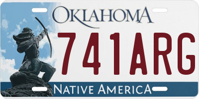 OK license plate 741ARG