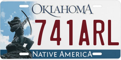 OK license plate 741ARL