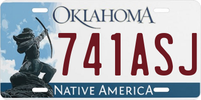 OK license plate 741ASJ
