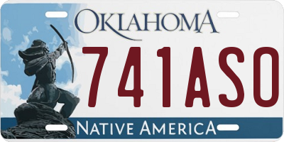 OK license plate 741ASO