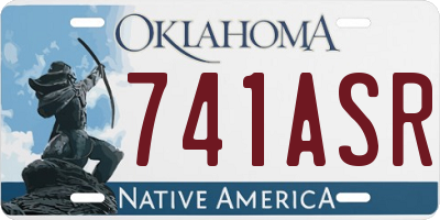 OK license plate 741ASR