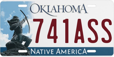 OK license plate 741ASS
