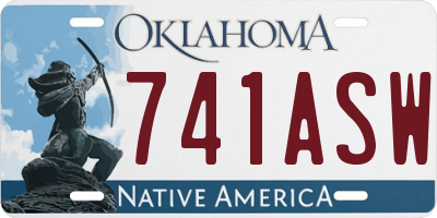 OK license plate 741ASW