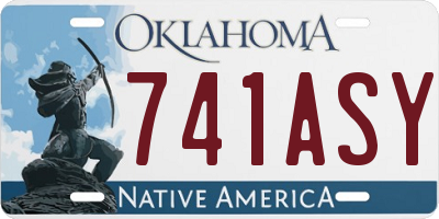 OK license plate 741ASY