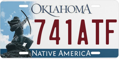 OK license plate 741ATF