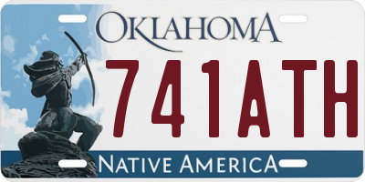 OK license plate 741ATH