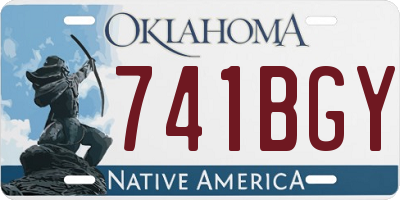 OK license plate 741BGY