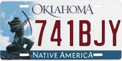 OK license plate 741BJY