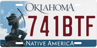 OK license plate 741BTF