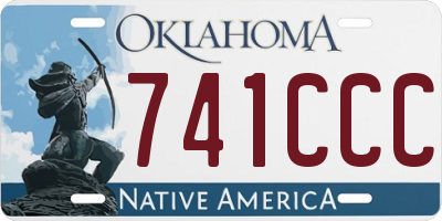 OK license plate 741CCC