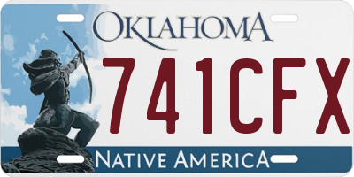 OK license plate 741CFX
