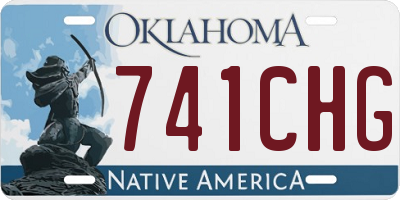 OK license plate 741CHG