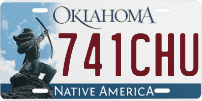 OK license plate 741CHU