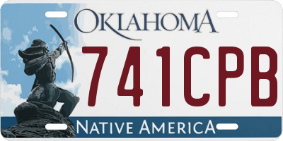 OK license plate 741CPB
