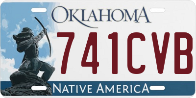 OK license plate 741CVB