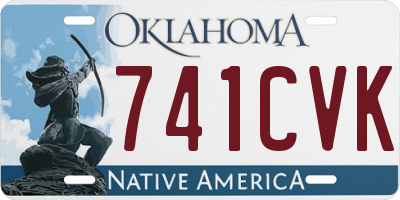 OK license plate 741CVK