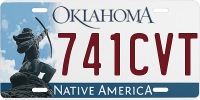 OK license plate 741CVT