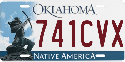 OK license plate 741CVX