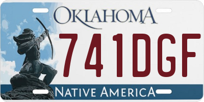 OK license plate 741DGF