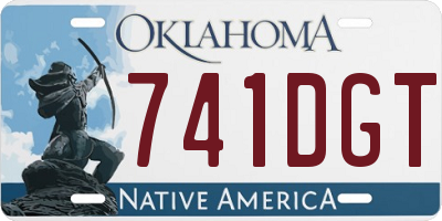 OK license plate 741DGT