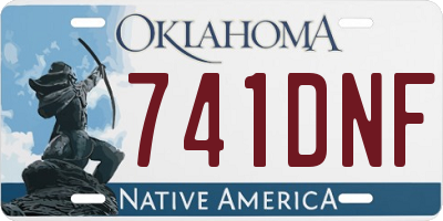 OK license plate 741DNF